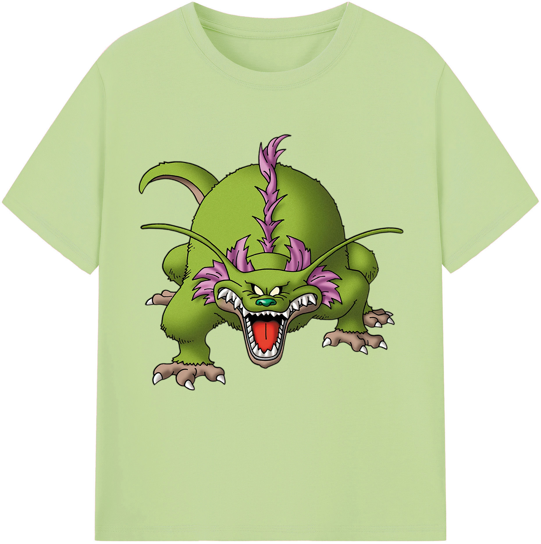 （画像用） ドラゴンクエスト Doragon Kuesuto Dragon Quest 綿100％半袖Tシャツ（フロントプリント）